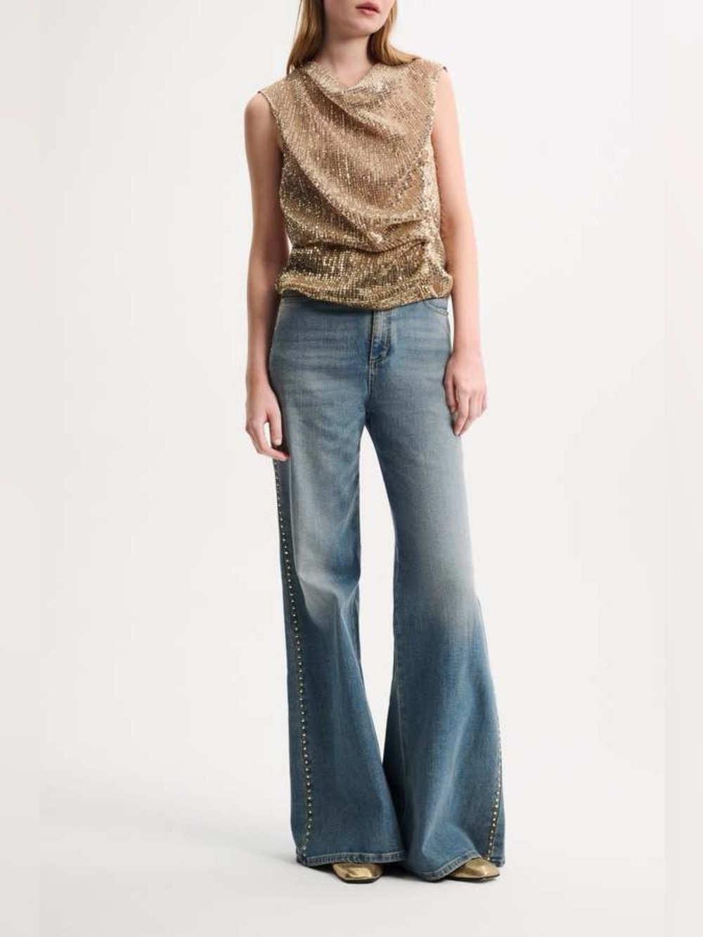 Dorothee Schumacher denim love pants with studs